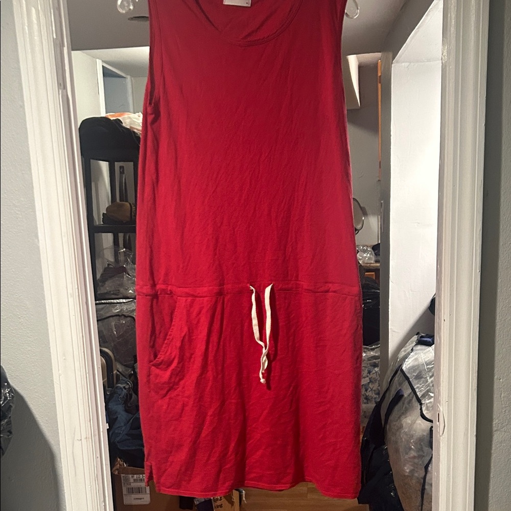 Allen‎ Allen Red Sleeveless Dress